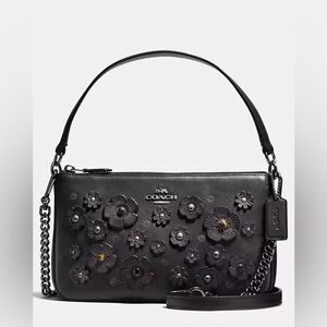 Coach Nolita Tea Rose Two Way Crossbody 24 In Willow Floral